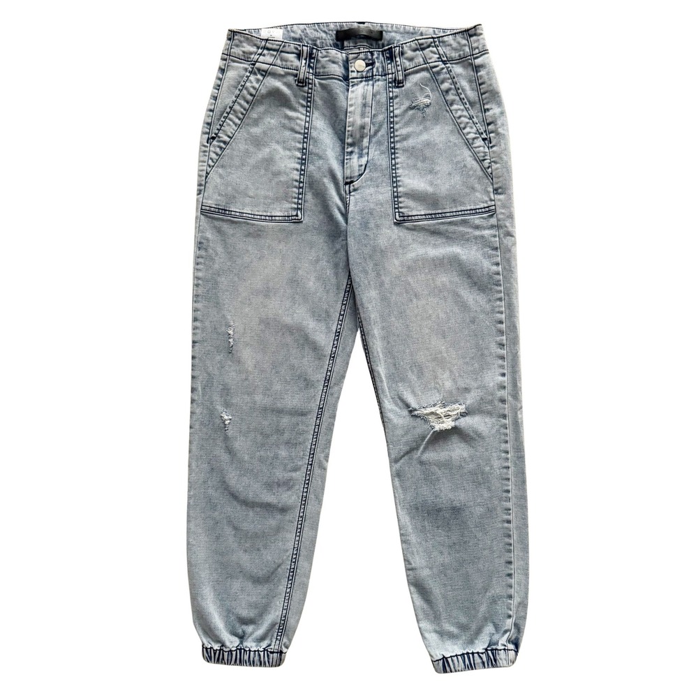 JOE'S JEANS Distressed Ankle Jogger Jeans Women's Size 28 Denim Iris‎ Tapered